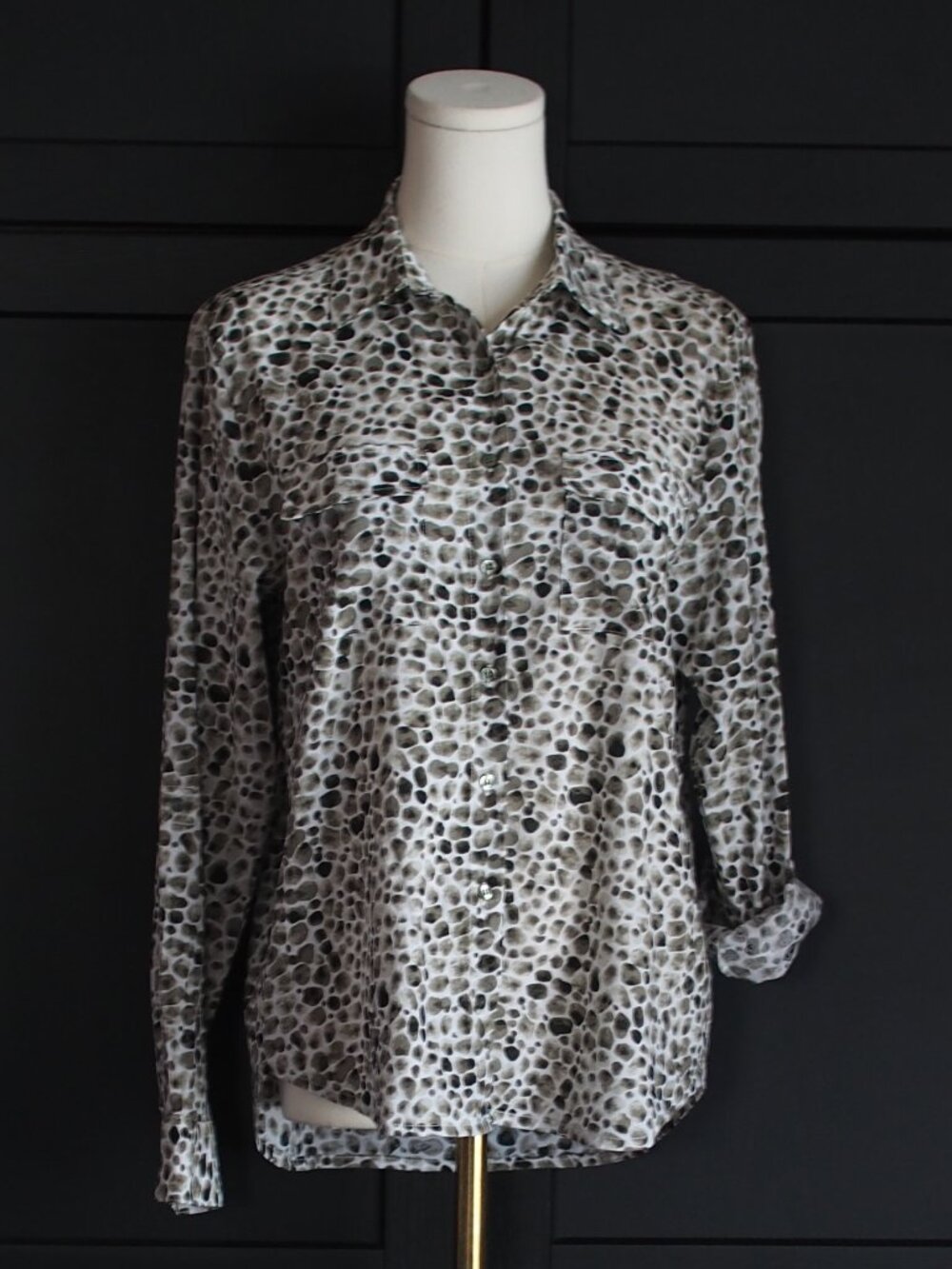 Olsen| Like NEW Neo Animal Print Tunic Blouse